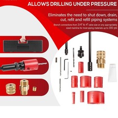Reed Tool 08350 DM3MECH Mechanical Hot Tapping Machine Complete Kit for NPT