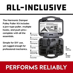 Powerbuilt Harmonic Balancer Puller Set, Adjustable 3 jaw press on Crank Bala&hellip;