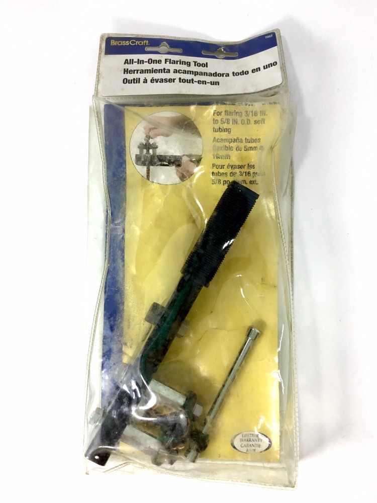 BrassCraft T052 All-in-One Flaring Tool Soft Tubing 3/16&Prime; To 5/8&Prime; Adjustable New