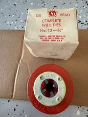 New Toledo #12 &ndash; 3/8&rdquo; Die Head, With Dies