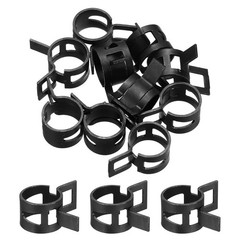 10 Pcs Fuel Line Clamps Spring Band Hose Clamps 1/2&Prime; 14mm, Black