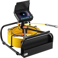 VEVOR Sewer Camera 4.3 In LCD Monitor 65.6FT/20M HD Drain Pipe Inspection Camera
