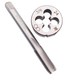 HSS 3/824 UNF Left Hand Thread Tap And Round Die Set Cutting Tool