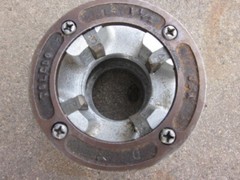 TOLEDO CHUCK DIE HEAD ALUMINUM SHAFT SIZE 1 1/2 in 1.5 in aluminum housing