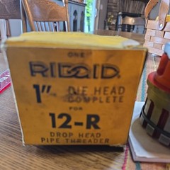 Ridgid 1&Prime; Die Head Complete for 12-R Drop Head Pipe Threader, New Old Stock