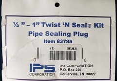 Test-Tite 83785 Twist &lsquo;N Seal Pipe Sealing Plug Kit 1/2&Prime; To 1&Prime; with EXTRA PLUGS