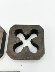Set Of 3 Reed 3/8&rdquo; Pipe Die 1S 2-1/2&rdquo; x 2-1/2&rdquo; Block Pipe Threader