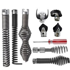 10 Pcs Drain Snake Drill Attachment Cutter Drain Auger Kit for RIDGID K-400 C-4