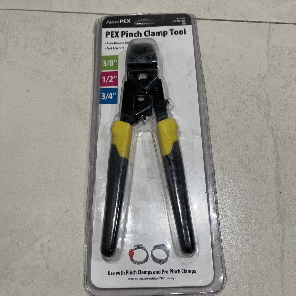 Apollo 69PTKG1096 PEX Pinch Clamp Tool 851-561 3/8&Prime; &ndash; 3/4&Prime;