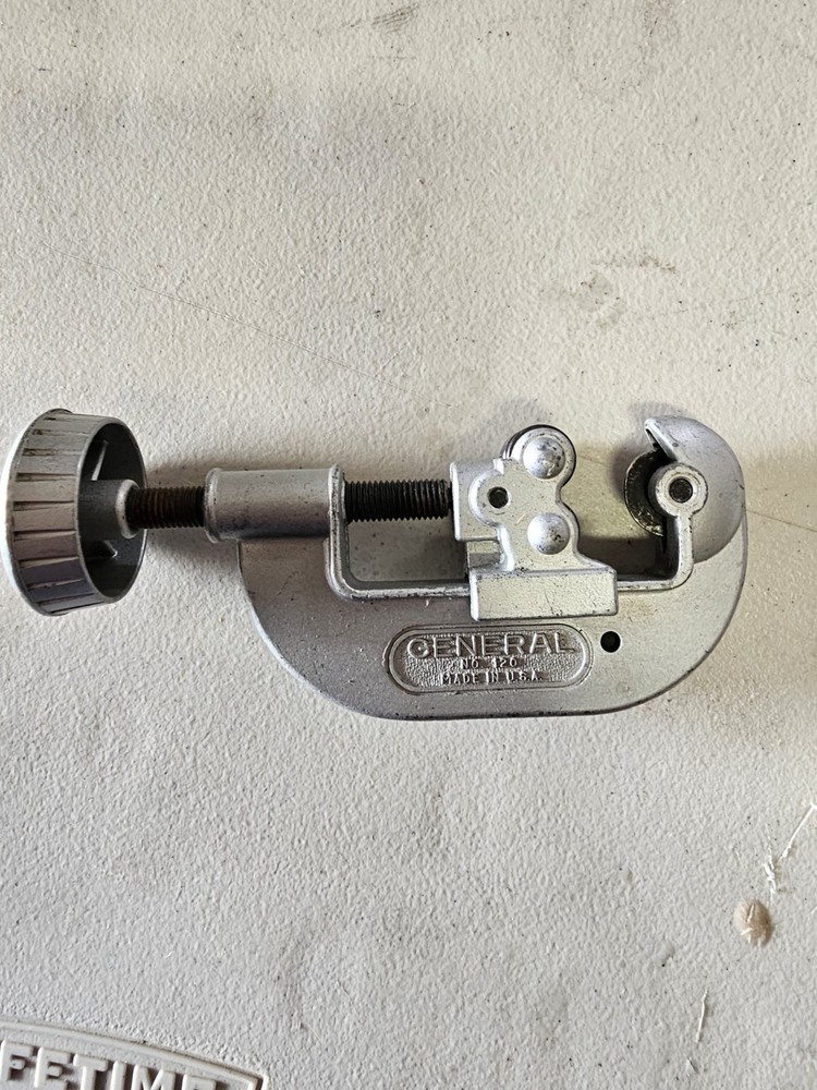 General Tools No.120 Screw Metal Pipe Tubing Conduit Cutter 1/8&Prime; to 1-1/8 OD USA