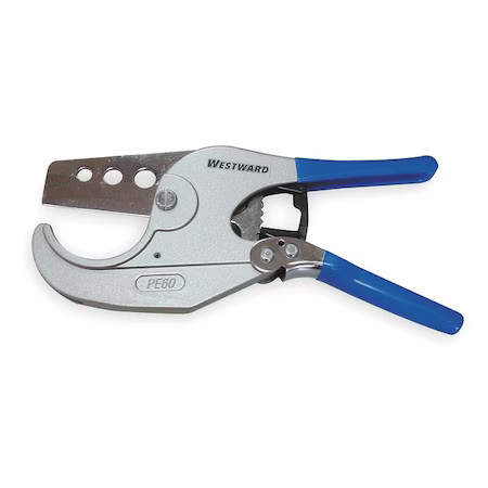 Westward 1Yna7 Pvc Pipe Cutter, Ratchet Action, 1 To 2 In