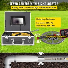 7&Prime; 30M WIFI Pipe Inspection Camera with 512hz Locator 1000TVL Sewer Camera IP68