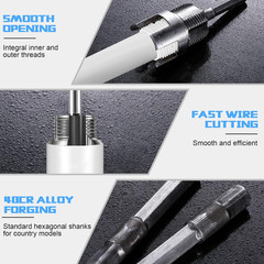 Integrated Internal and External Pipe Threading and Reaming Tool Kit for PVC Pip