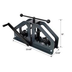 Manual Tube Roller Bender with 6 Dies, For Round & Square Pipe, Heavy Duty