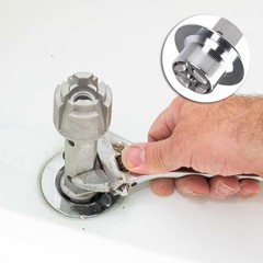 Aluminum Tub Drain Wrench Tool &ndash; Effortless Drain Installation & Removal