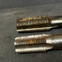Vintage 1/2 in drive drill taps See pictures