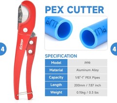 iCrimp IWS-1807CN PEX Crimping Tool Kit with PEX Crimpers, PEX Tubing Cutter