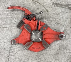 Ridgid 1224 1/2&rdquo;-4&rdquo; Pipe Threader on Stand 2 Die Heads 711 714 GREAT SHAPE #4