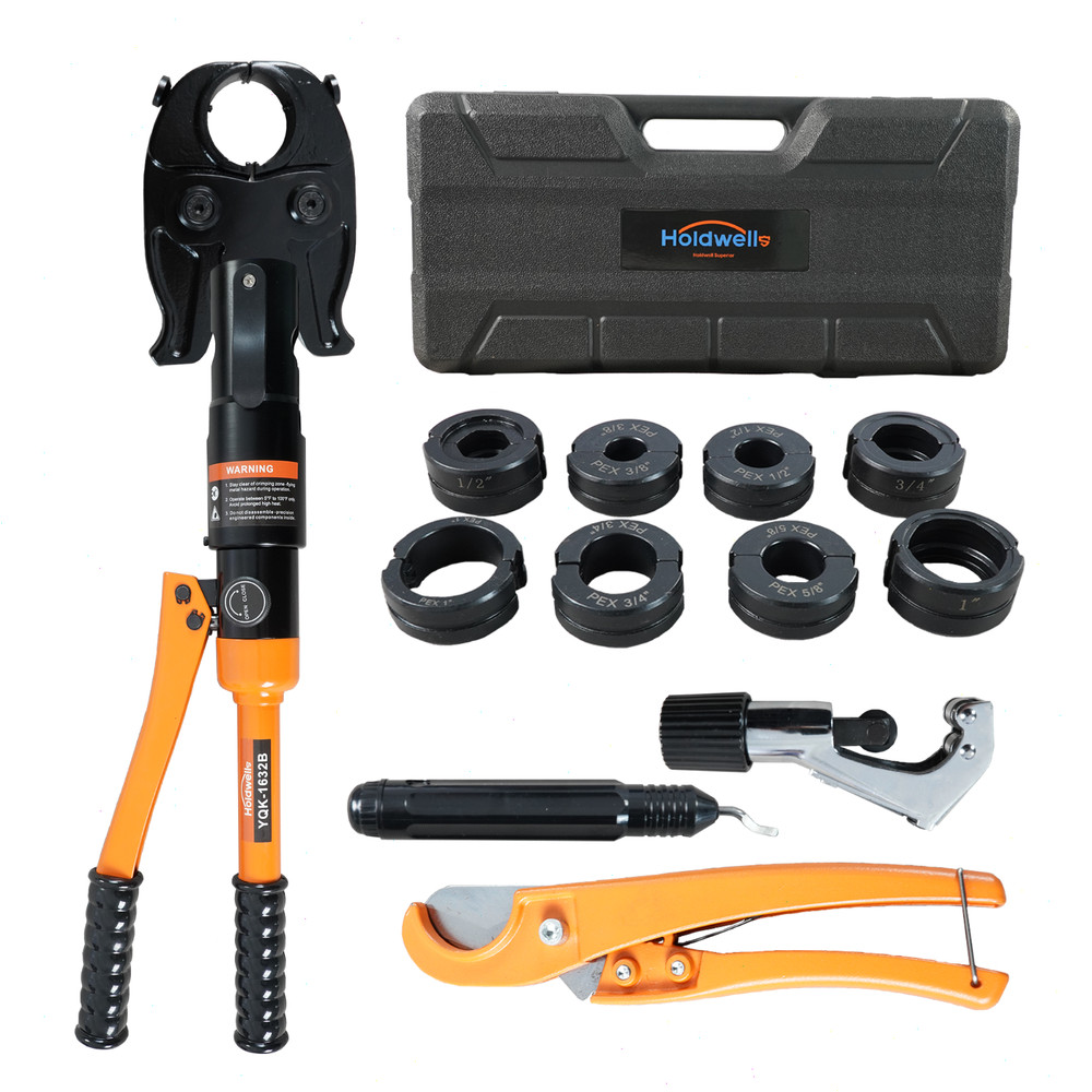 Hydraulic Copper Press Tool, Pex Crimping Tool with 1/2&Prime;, 3/4&Prime;, 1&Prime; Dies for Copp