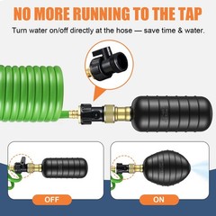 3 Pcs Drain Bladder Kit, Drain Cleaning Bladder Fits 1&Prime; to 6&Prime; Pipes, with 10 ft
