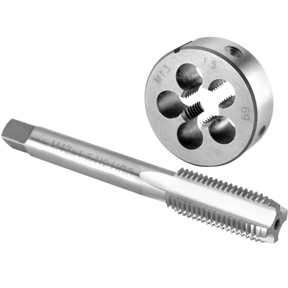 M13 X 1.5 Tap and Die Set M13 x 1.5 Machine Thread Tap and Round Die Right Hand
