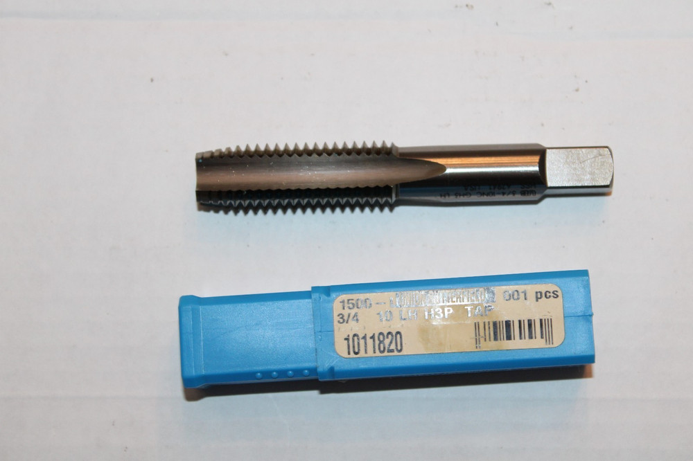 UNION BUTTERFIELD 1011820 STRAIGHT FLUTE HAND TAP &ndash; 3/4X10 LH &ndash; QTY OF 1 &ndash; NEW