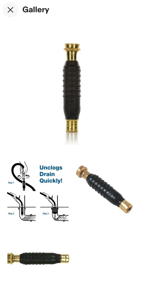 Drain King 186 Unclogs Bathroom Sinks, Showers, 1.5 to 3 inch Drains