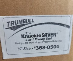 Knuckle Saver Hammer Flaring Rounding Tool for 3/4&Prime; K Copper