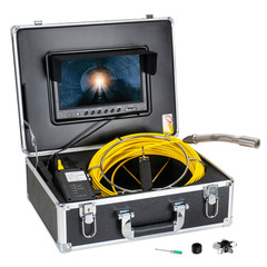 164Ft HD Sewer Camera with Light, 9&Prime; Monitor, Waterproof, 12 LED, DVR