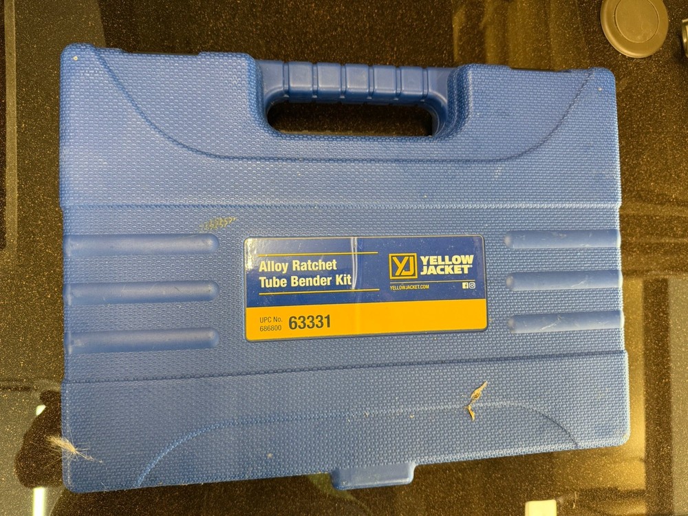 YELLOW JACKET 63331 Manual Alloy Ratchet Tube Bender Kit w/ Case, Forms