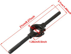 Metal 3.7Cm Dia 1.0&Prime; round Die Stock Holder Thread Tap Handle 20.5Cm Length Bar