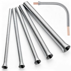 Spring Tube Bender Set Thin Wall Steel Kit For Copper Aluminum 350mm 5 PCS