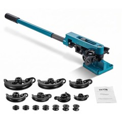 VEVOR Manual Pipe Tube Bender Set 3/8&Prime;,1/2&Prime;, 9/16&Prime;, 5/8&Prime;, 3/4&Prime;, 7/8&Prime;, 1&Prime; W/Dies