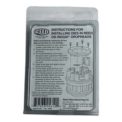 Reed Mfg 05612, R12DN 1 1/4 1-1/4&Prime; NPT R12+ Segmental Pipe Dies &ndash; HSS NEW