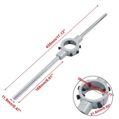 13/4 Inch 45mm Adjustable Die Stock Handle Wrench M16M20 Heavy Duty Holder