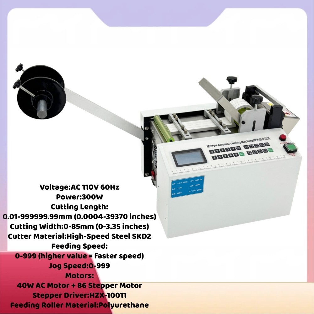 110V 60Hz Plastic Tube Cutter Machine Microcomputer Controlled Auto Pipe Cutter