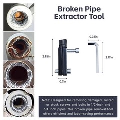 PVC Pipe Threader Cutting Tool For 1/2 And 3/4 Inch Water Pipes Die Wrench