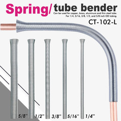 5PCS Refrigeration Copper Tube Bending Spring Set &ndash; 1/4&Prime; to 5/8&Prime; AC Pipe Bender