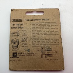 Rigid Pipe Dies 12-R 1 1/4
