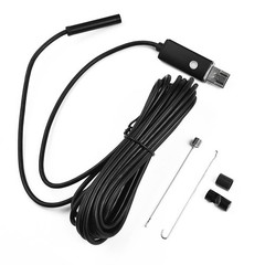 Waterproof White LED USB Pipe Inspection 7mm Camera Plumbing Drain Set