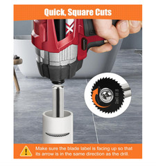 Inside Pipe Cutter for PVC Pipe with 5 Replacement Saw Blades, 1/4 Inch Hex Shan