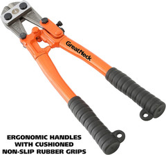 Greatneck BC12 Bolt Cutters, 12 Inch | Cut Chain Link, Wire, Nails, Bolts, Barb