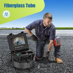 50M Drain Sewer Camera with 512HZ Locator Pipe Inspection Camera 10.1&Prime; Monitor