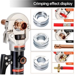 Hydraulic Pipe Fittings Crimper Tool with Various Sized Dies