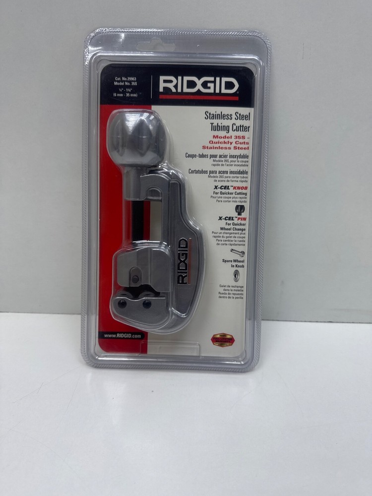 RIDGID Cat.No 29963 Model No.35S Stainless Steel Tubing Cutter