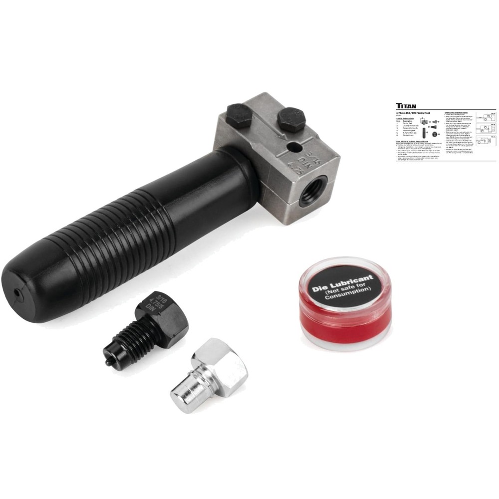 Lightweight 4.75mm Double Flaring Tool with Essential Accessories Included