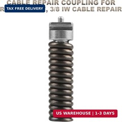 91037 IW Cable Repair Coupling 3/8-Inch Fits for RIDGID Drain Cleaning Cable