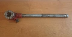 Ridgid 00-R Manual Ratchet Pipe Threader With 3/4&Prime; NPT Die Head Made In USA 1