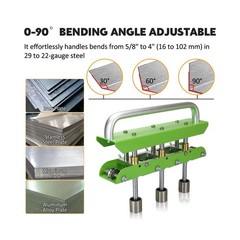 Three-Station Edge Roller Bender 0-90&deg;Bending Angle Adjustable for 29 to 22