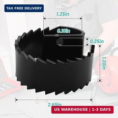 QQZ General Drain Cleaner Heavy Duty Saw Blade 3HDB, Root Cutter for Drain Clean